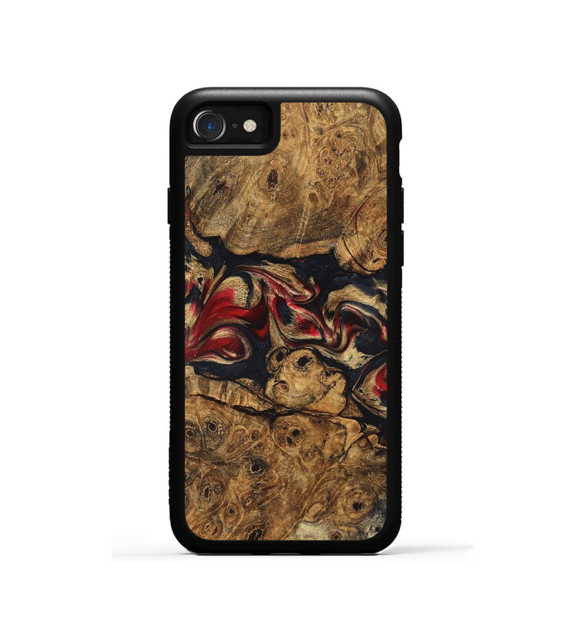 iPhone SE Wood Phone Case - Tawanna (Red, 823536)