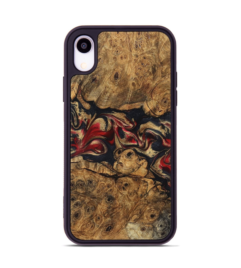 iPhone Xr Wood Phone Case - Tawanna (Red, 823536)