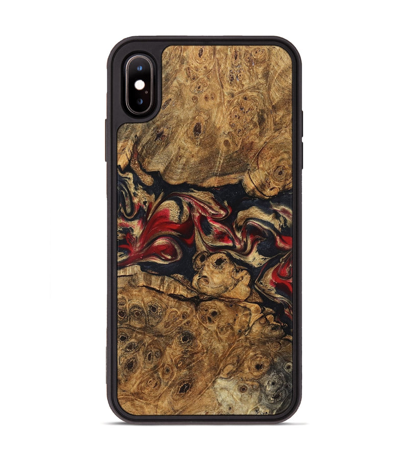 iPhone Xs Max Wood Phone Case - Tawanna (Red, 823536)