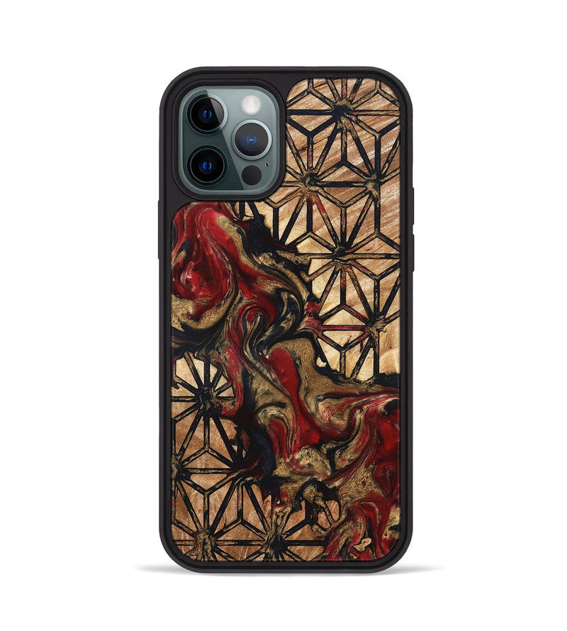iPhone 12 Pro Wood Phone Case - Adella (Pattern, 823540)
