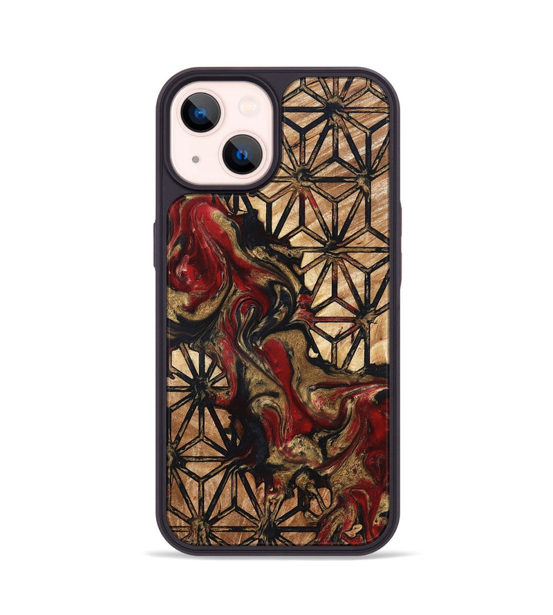iPhone 14 Wood Phone Case - Adella (Pattern, 823540)