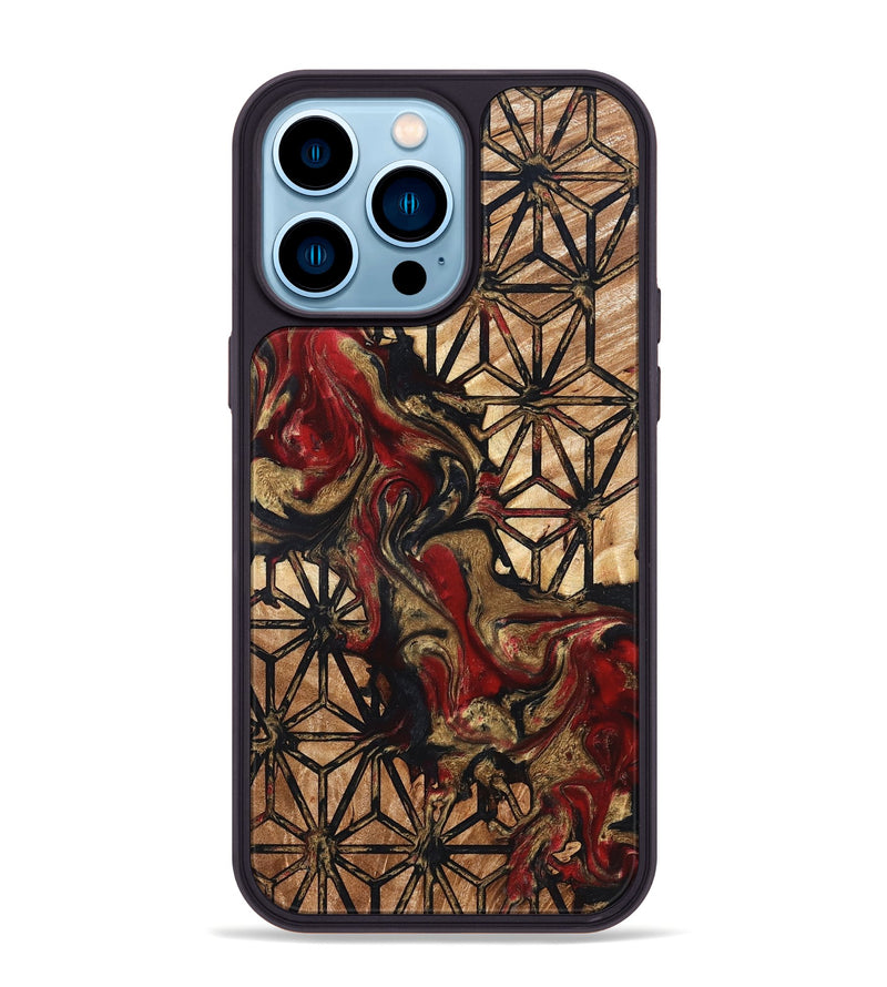 iPhone 14 Pro Max Wood Phone Case - Adella (Pattern, 823540)