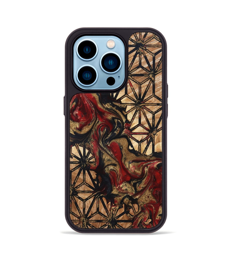 iPhone 14 Pro Wood Phone Case - Adella (Pattern, 823540)