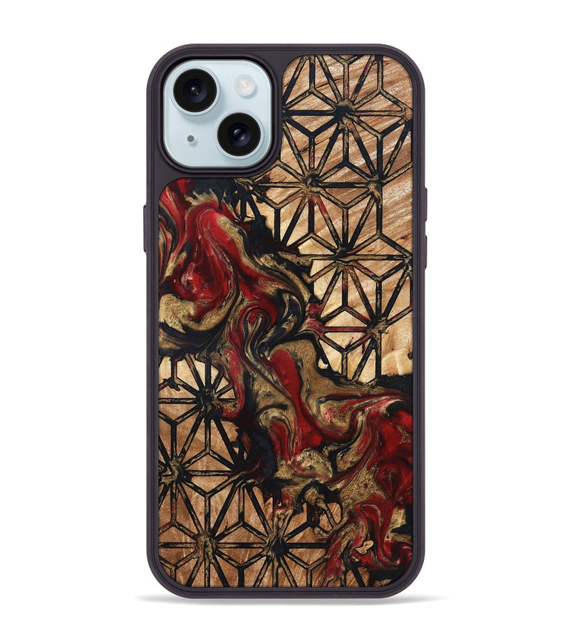 iPhone 15 Plus Wood Phone Case - Adella (Pattern, 823540)
