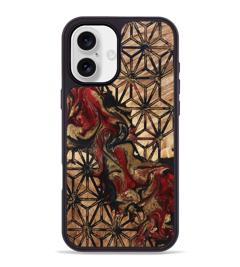 iPhone 16 Plus Wood Phone Case - Adella (Pattern, 823540)