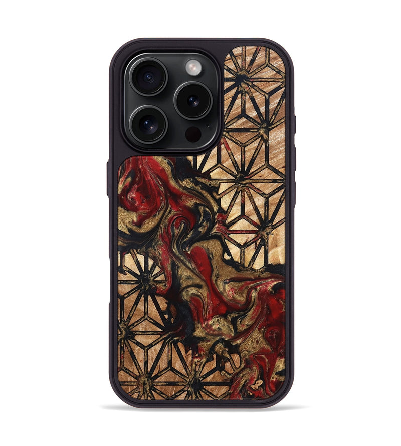 iPhone 16 Pro Wood Phone Case - Adella (Pattern, 823540)