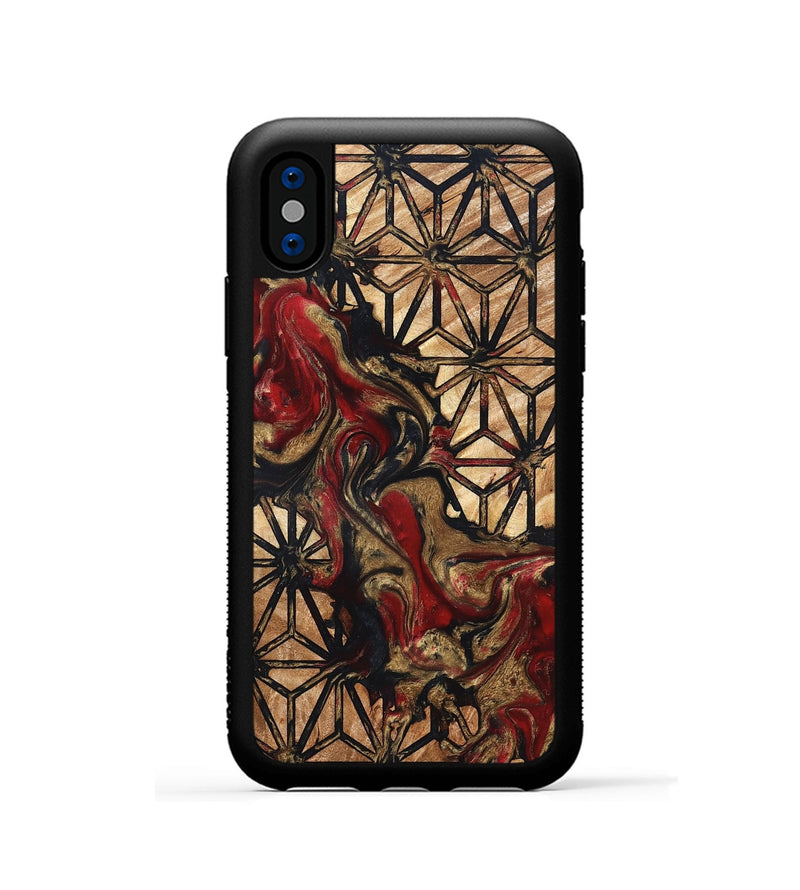 iPhone Xs Wood Phone Case - Adella (Pattern, 823540)