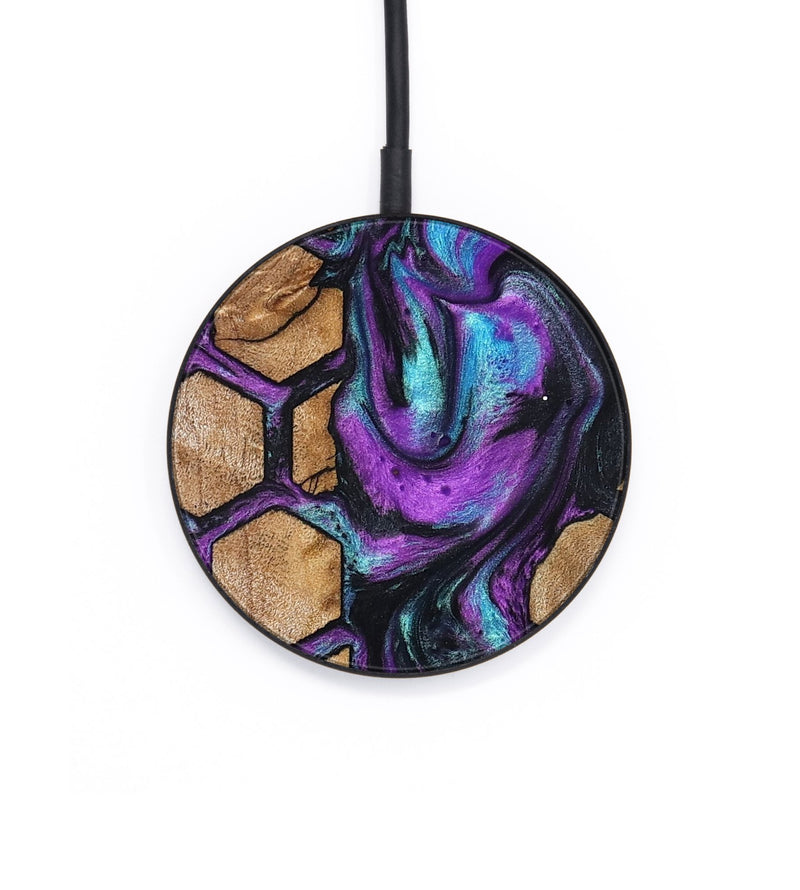 Circle Wood Wireless Charger - Debbra (Pattern, 823541)