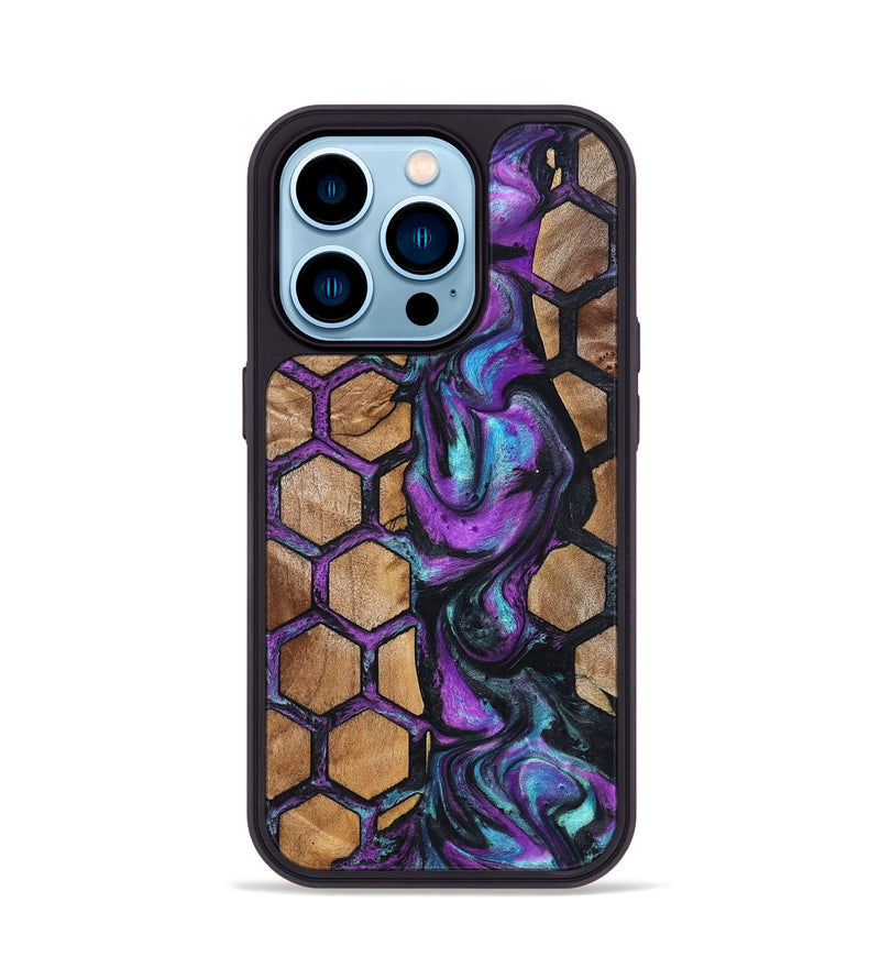 iPhone 14 Pro Wood Phone Case - Debbra (Pattern, 823541)