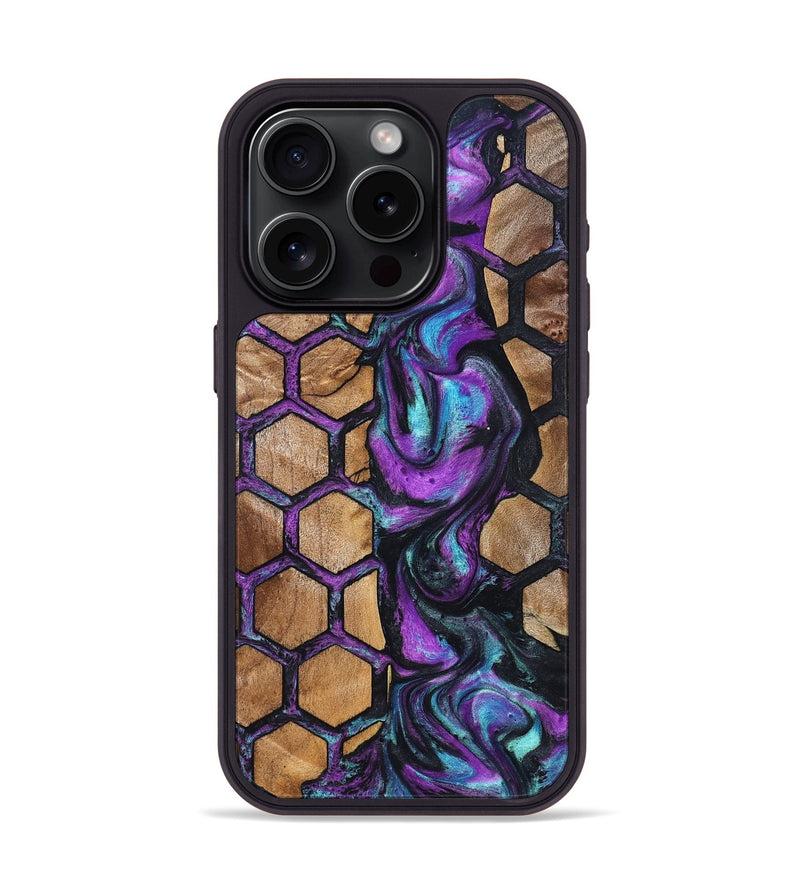 iPhone 15 Pro Wood Phone Case - Debbra (Pattern, 823541)