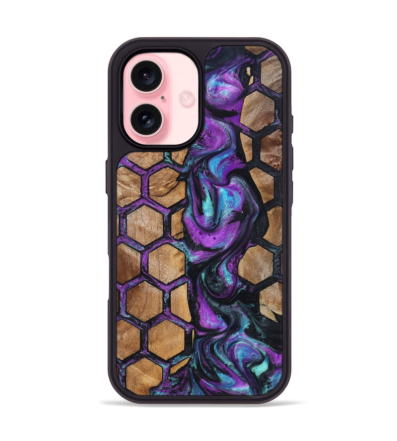 iPhone 16 Wood Phone Case - Debbra (Pattern, 823541)