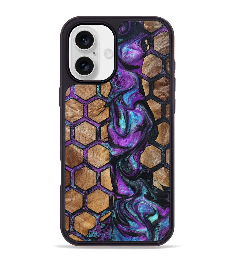 iPhone 16 Plus Wood Phone Case - Debbra (Pattern, 823541)