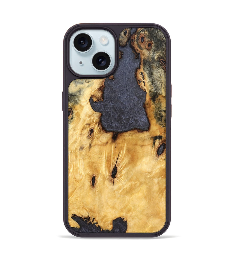 iPhone 15 Wood Phone Case - Soleil (Wood Burl, 823543)