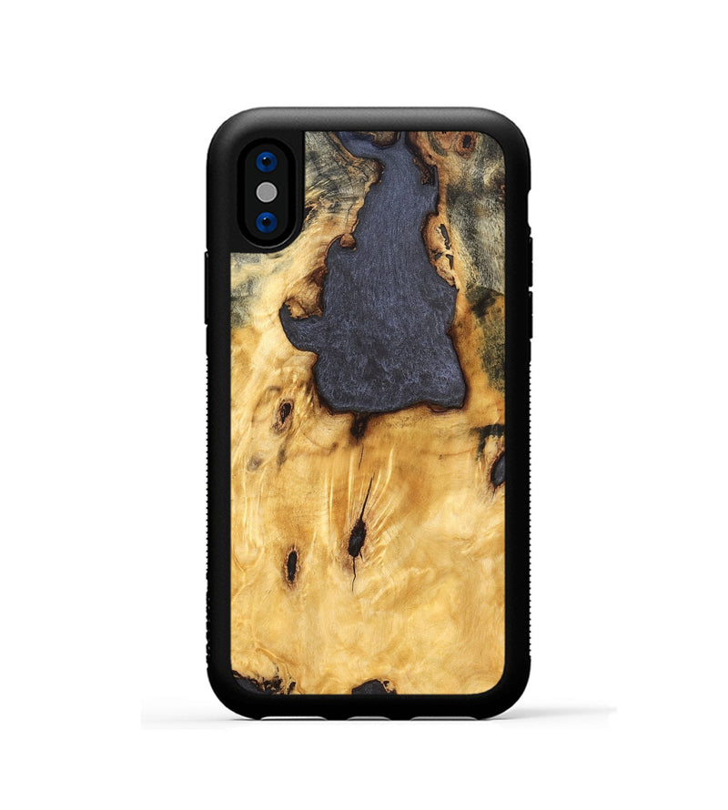 iPhone Xs Wood Phone Case - Soleil (Wood Burl, 823543)