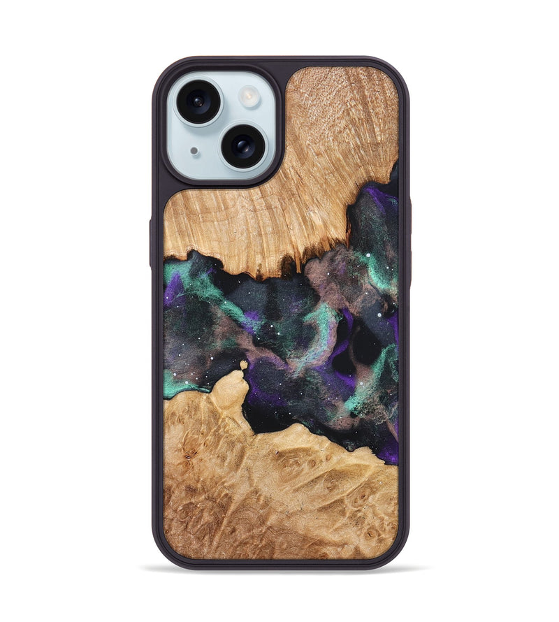 iPhone 15 Wood Phone Case - Kunta (Cosmos, 823544)