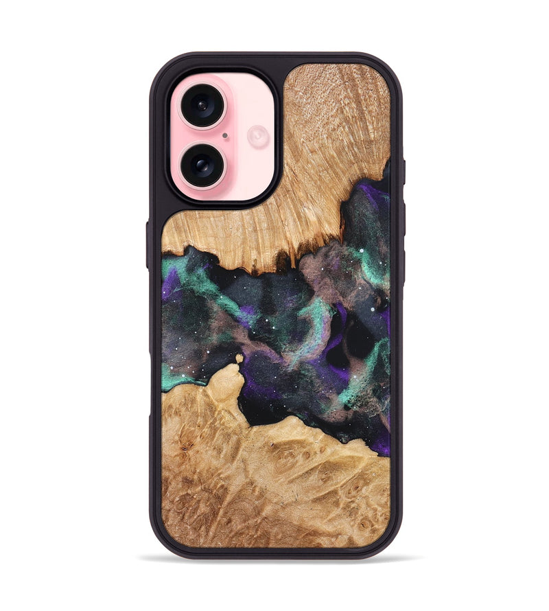 iPhone 16 Wood Phone Case - Kunta (Cosmos, 823544)