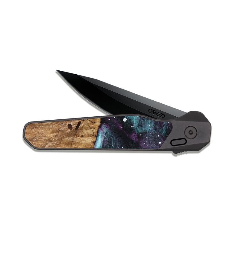 EDC Dark Slate Wood Pocket Knife - Dorian (Cosmos, 823556)