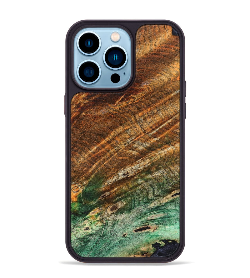 iPhone 14 Pro Max Wood Phone Case - Adela (Wood Burl, 823567)