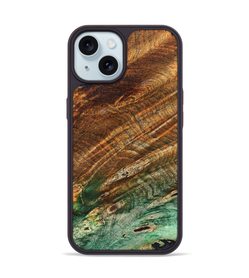 iPhone 15 Wood Phone Case - Adela (Wood Burl, 823567)