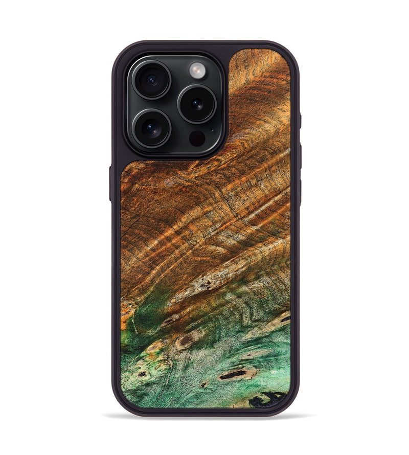 iPhone 15 Pro Wood Phone Case - Adela (Wood Burl, 823567)
