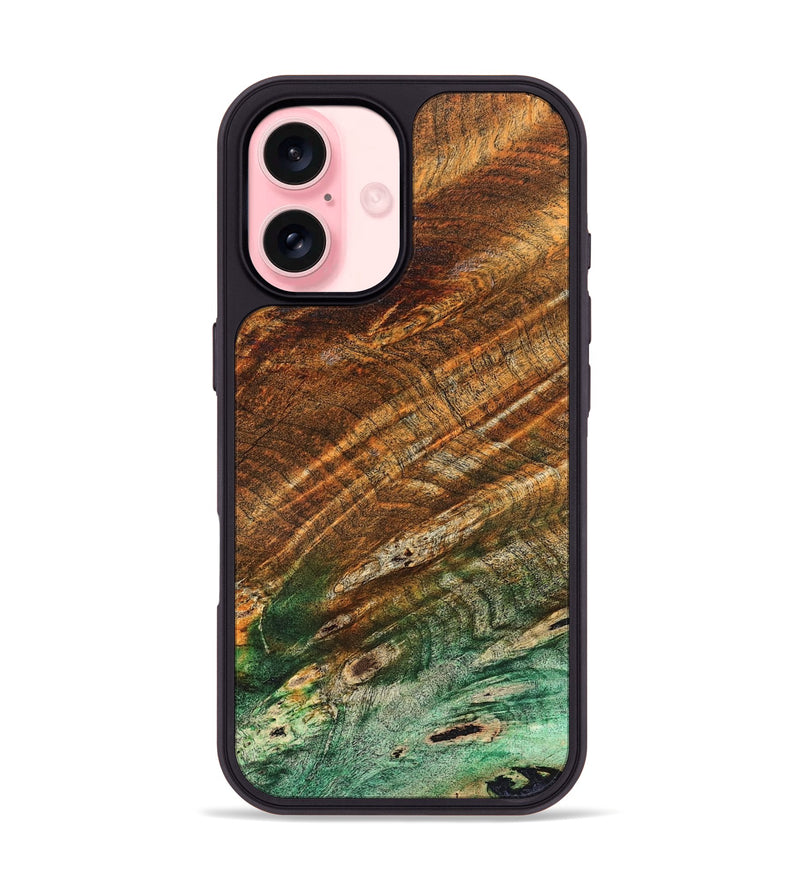 iPhone 16 Wood Phone Case - Adela (Wood Burl, 823567)