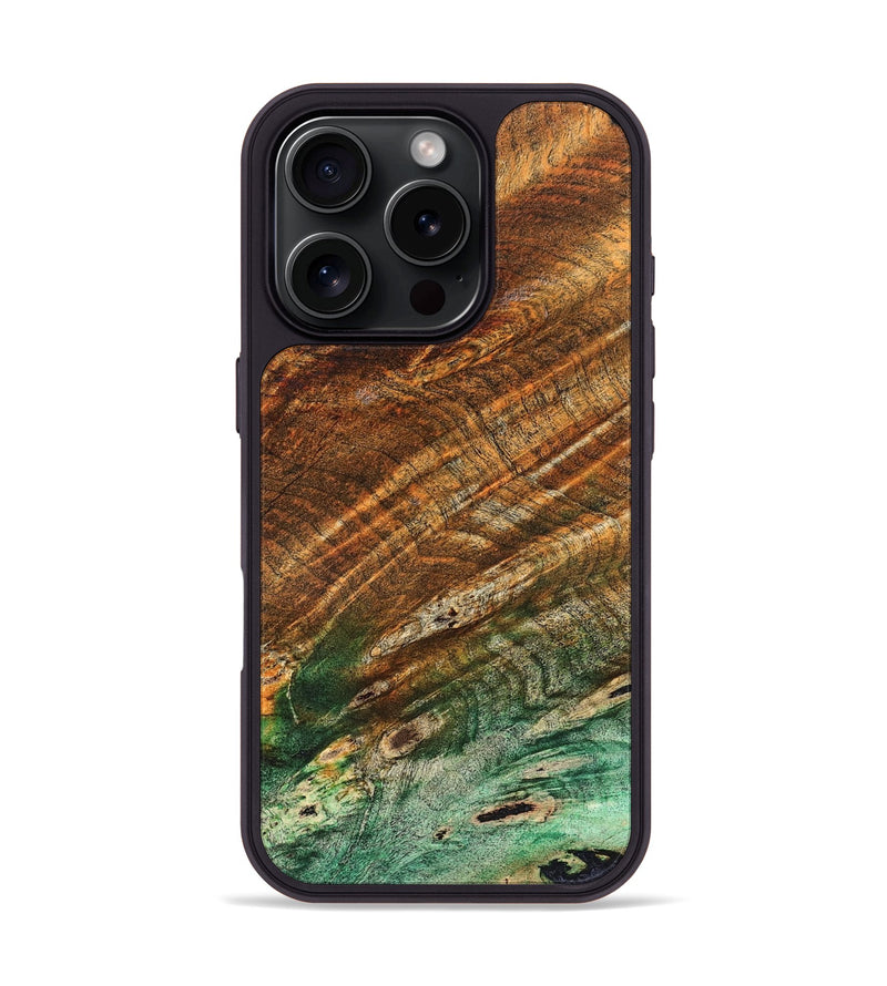 iPhone 16 Pro Wood Phone Case - Adela (Wood Burl, 823567)