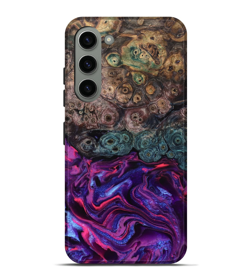 Galaxy S23 Plus Wood Live Edge Phone Case - Tariq (Purple, 823569)