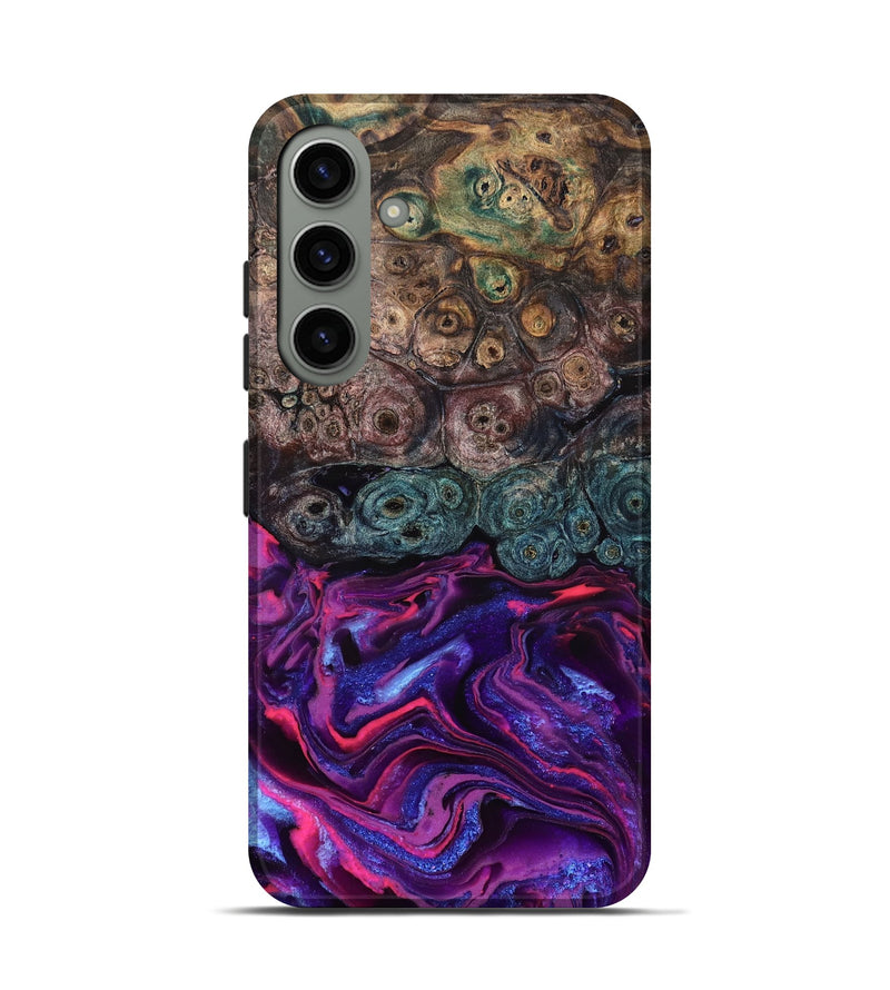 Galaxy S24 Wood Live Edge Phone Case - Tariq (Purple, 823569)