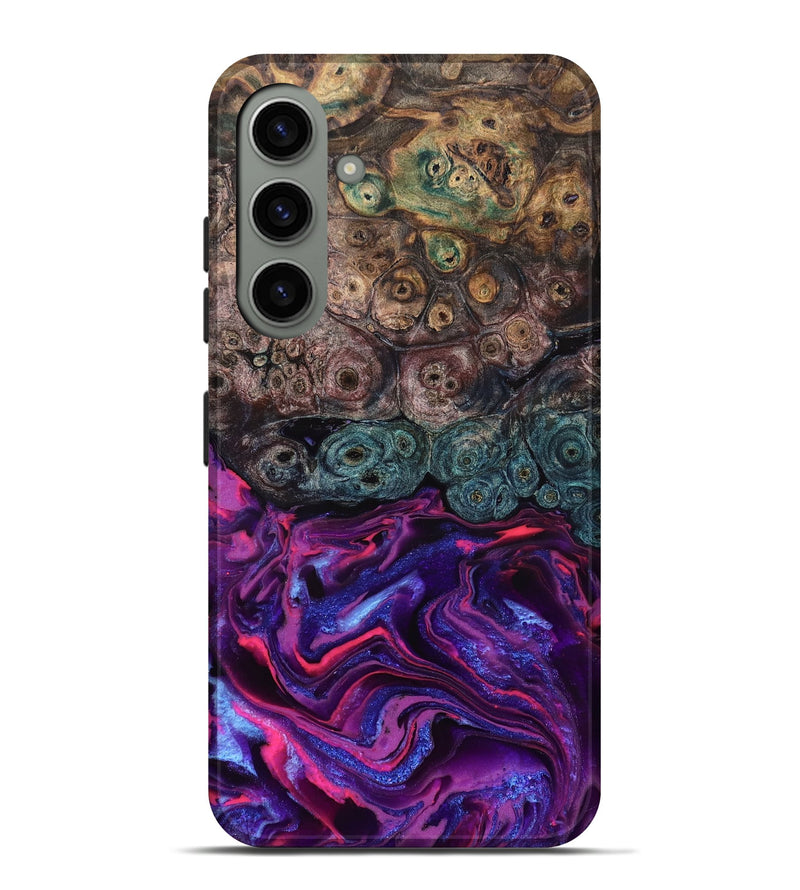 Galaxy S24 Plus Wood Live Edge Phone Case - Tariq (Purple, 823569)