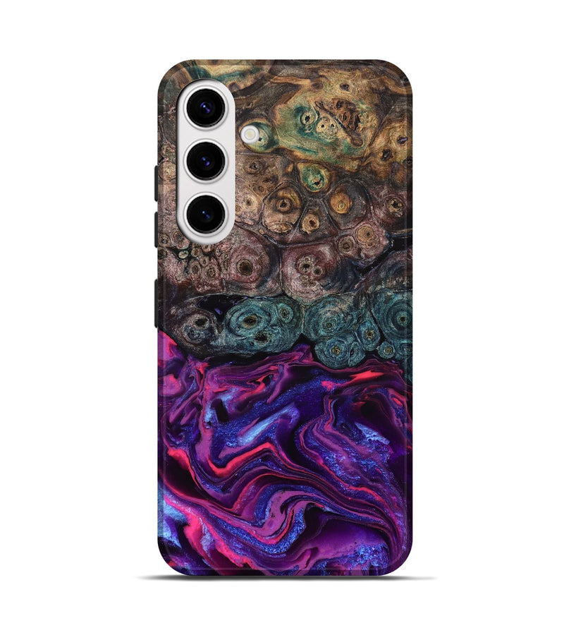 Galaxy S25 Wood Live Edge Phone Case - Tariq (Purple, 823569)