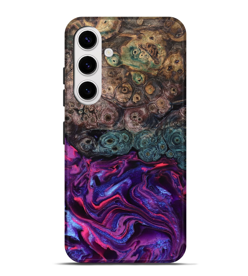 Galaxy S25 Plus Wood Live Edge Phone Case - Tariq (Purple, 823569)