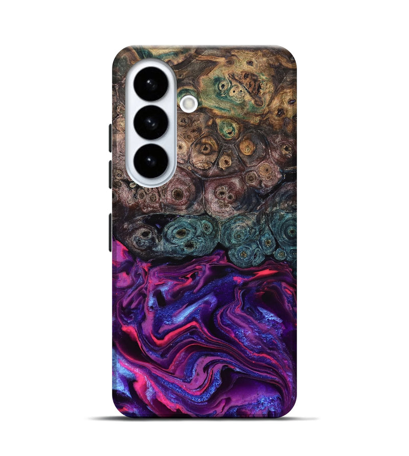 Galaxy S26 Wood Live Edge Phone Case - Tariq (Purple, 823569)