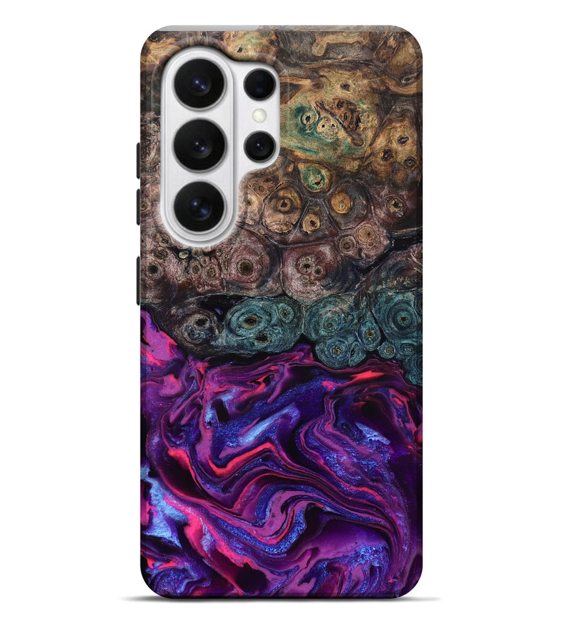 Galaxy S26 Ultra Wood Live Edge Phone Case - Tariq (Purple, 823569)