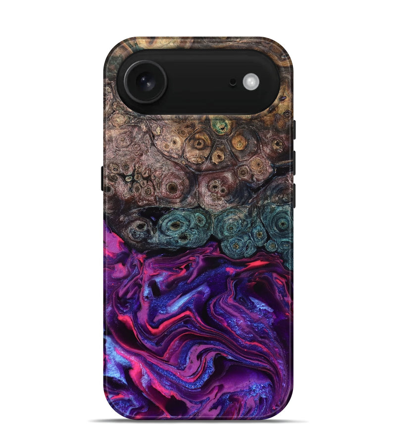 iPhone 17 Air Wood Live Edge Phone Case - Tariq (Purple, 823569)