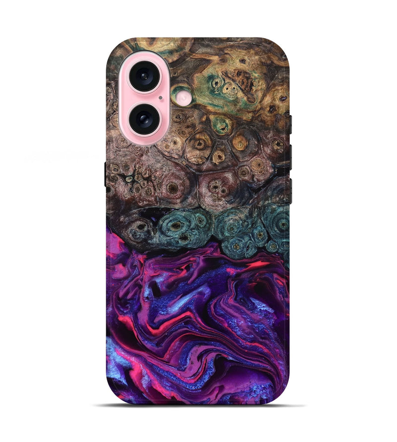 iPhone 17 Wood Live Edge Phone Case - Tariq (Purple, 823569)