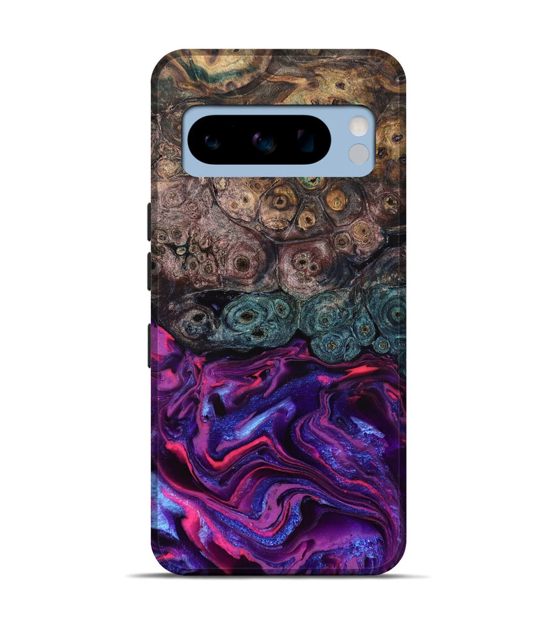 Pixel 8 Pro Wood Live Edge Phone Case - Tariq (Purple, 823569)