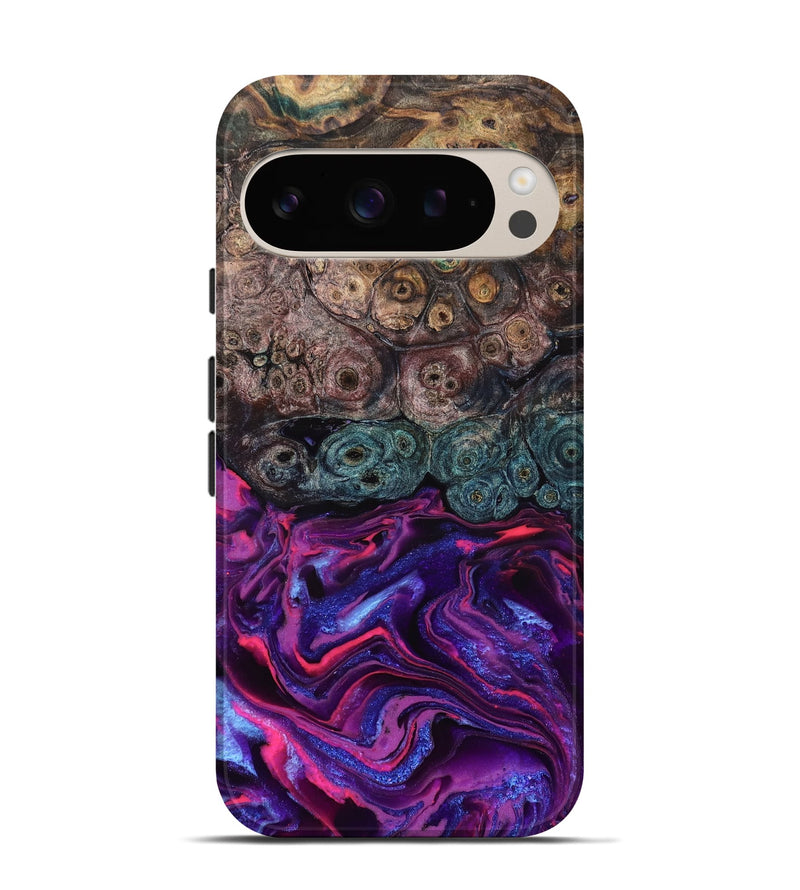 Pixel 9 Wood Live Edge Phone Case - Tariq (Purple, 823569)