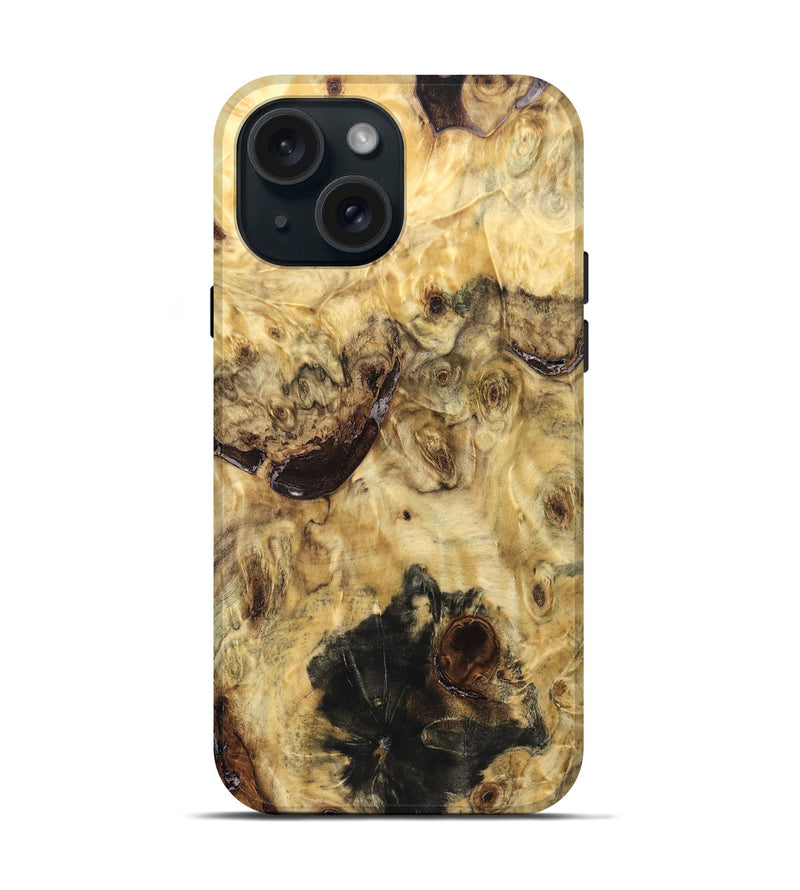 iPhone 15 Wood Live Edge Phone Case - Rodger (Solid Wood, 823570)