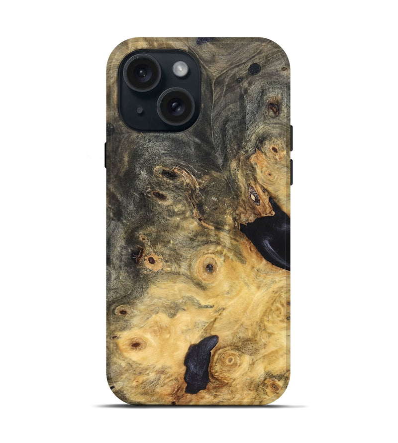 iPhone 15 Wood Live Edge Phone Case - Nico (Solid Wood, 823573)
