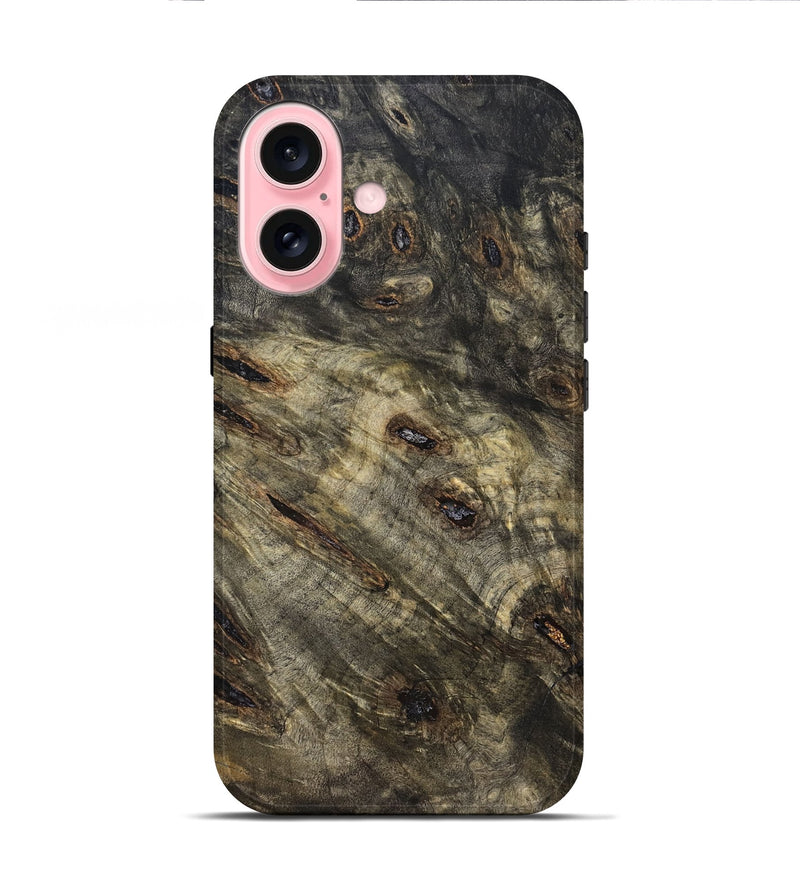 iPhone 16 Wood Live Edge Phone Case - Candida (Solid Wood, 823574)