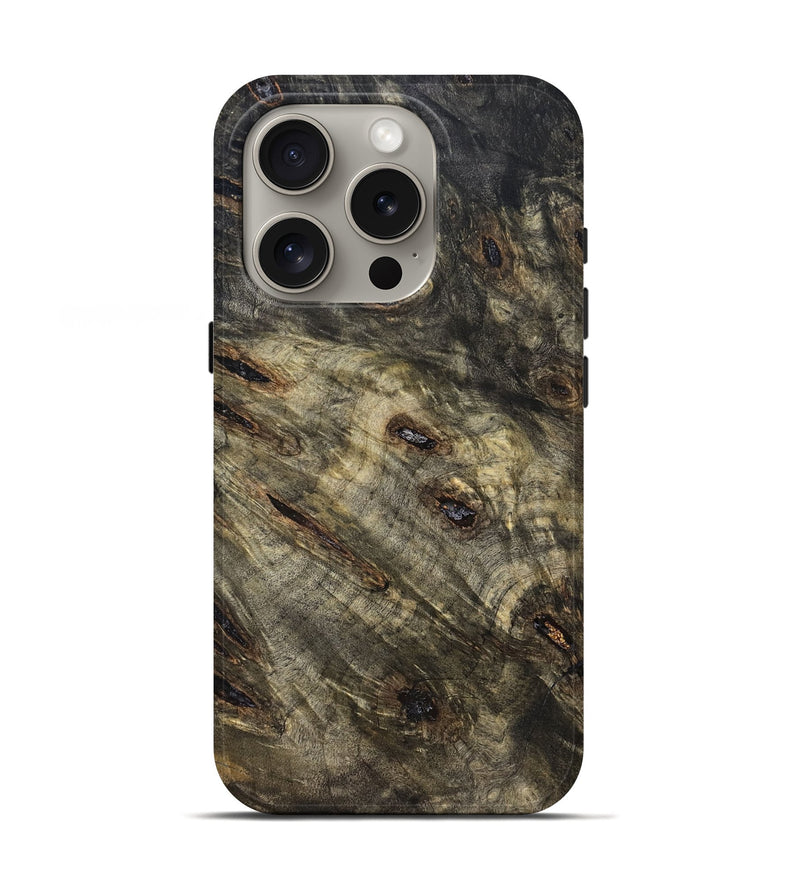 iPhone 16 Pro Wood Live Edge Phone Case - Candida (Solid Wood, 823574)