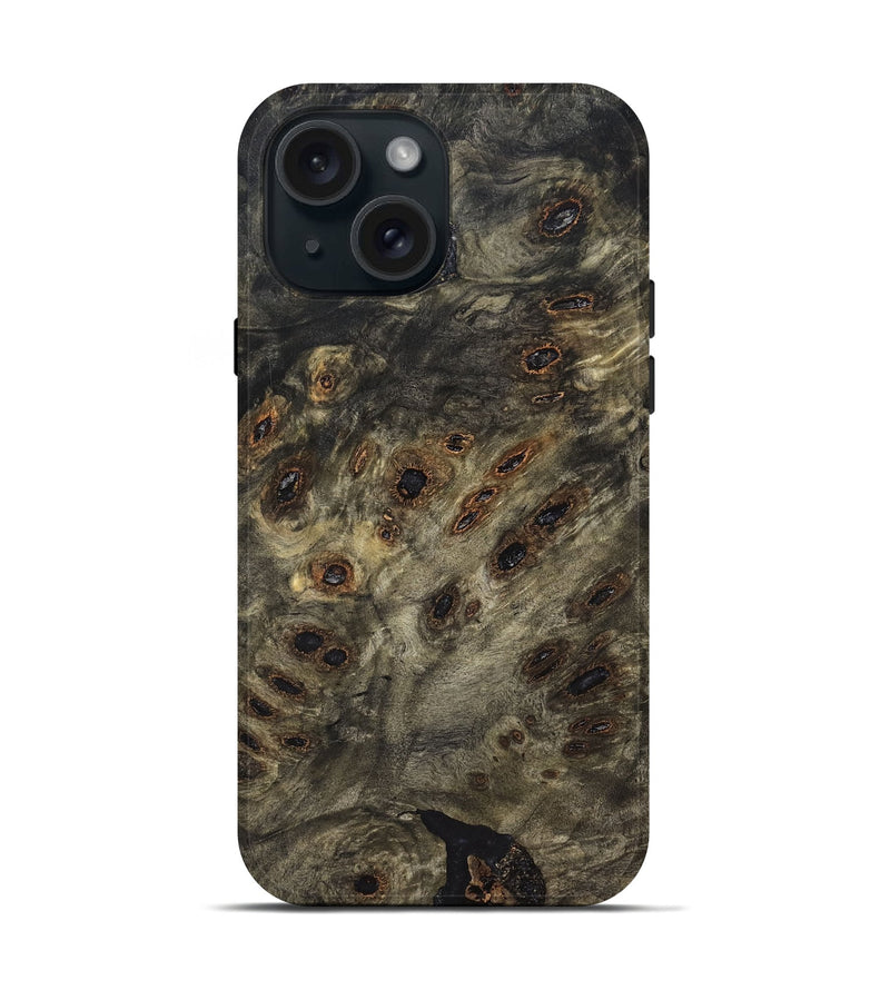 iPhone 15 Wood Live Edge Phone Case - Ainhoa (Solid Wood, 823575)