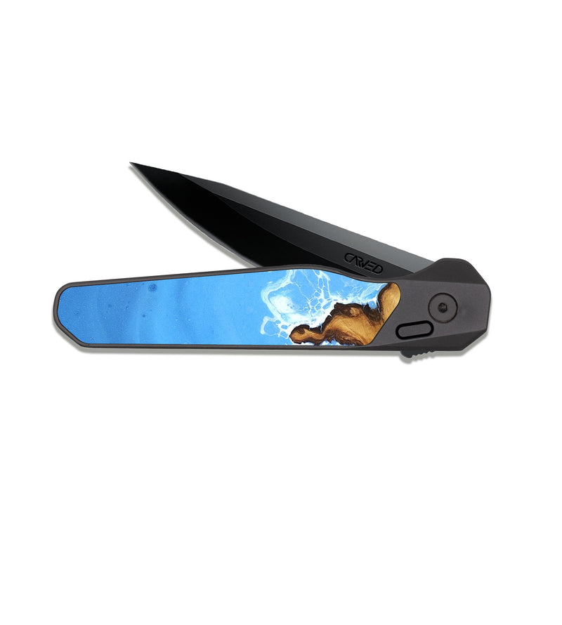 EDC Dark Slate Wood Pocket Knife - Talia (Coastal, 823582)