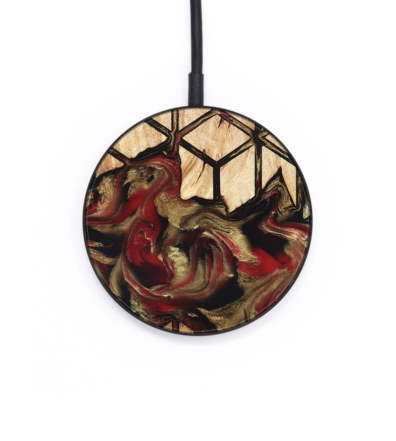 Circle Wood Wireless Charger - Luciano (Pattern, 823588)