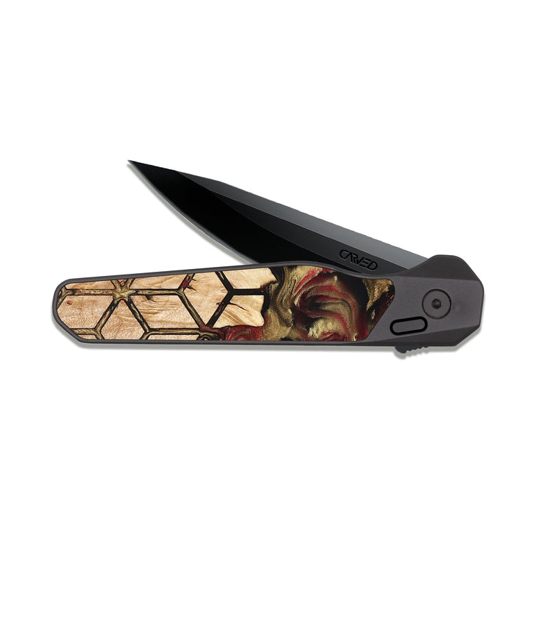 EDC Dark Slate Wood Pocket Knife - Luciano (Pattern, 823588)