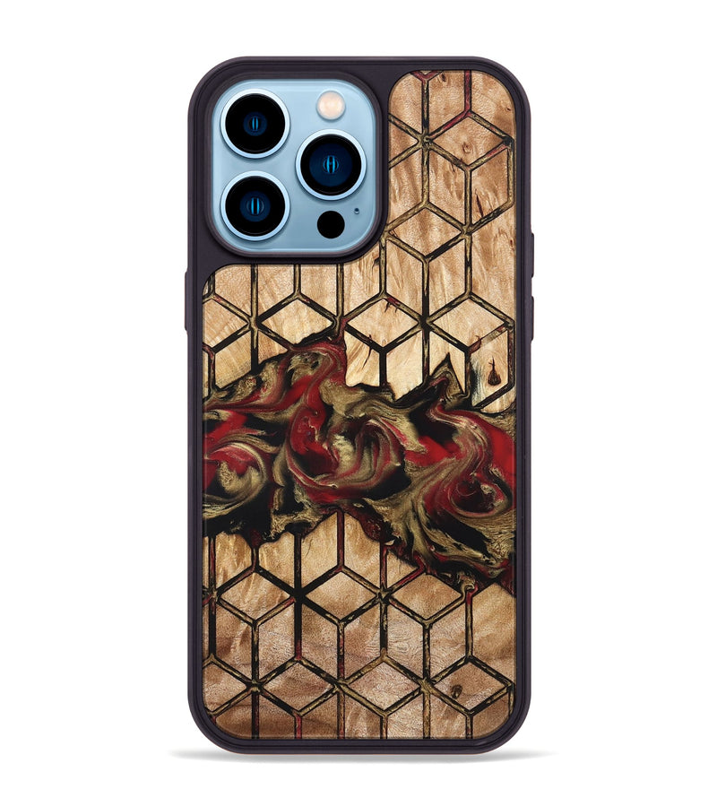 iPhone 14 Pro Max Wood Phone Case - Luciano (Pattern, 823588)