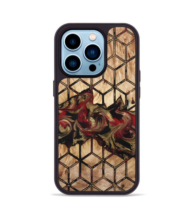 iPhone 14 Pro Wood Phone Case - Luciano (Pattern, 823588)