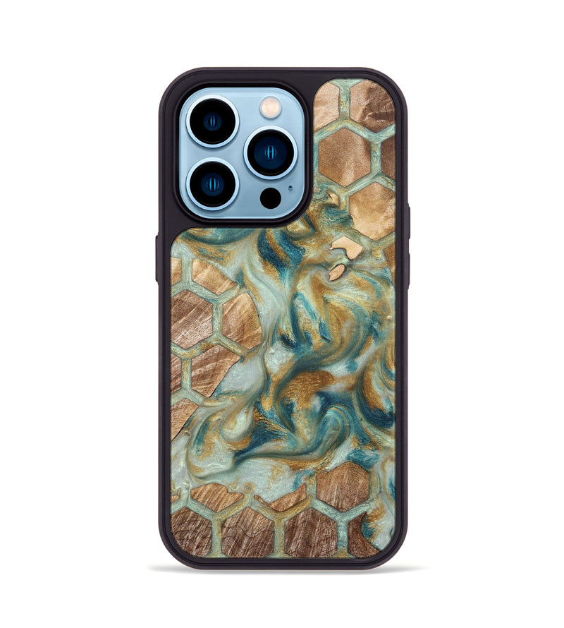 iPhone 14 Pro Wood Phone Case - Brynn (Pattern, 823589)