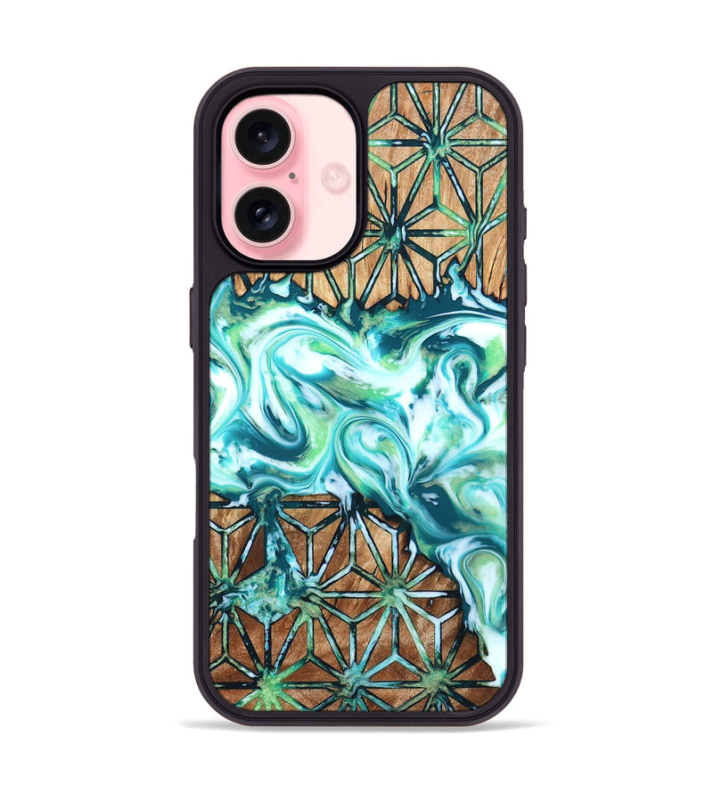 iPhone 16 Wood Phone Case - Alec (Pattern, 823595)