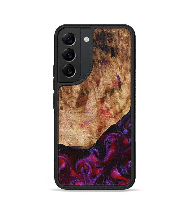 Galaxy S22 Wood Phone Case - Milena (Red, 823623)